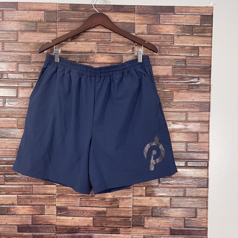 Outdoor Voices Peloton Athletic Shorts w/ Liner Mens Size XL Navy Blue Pockets